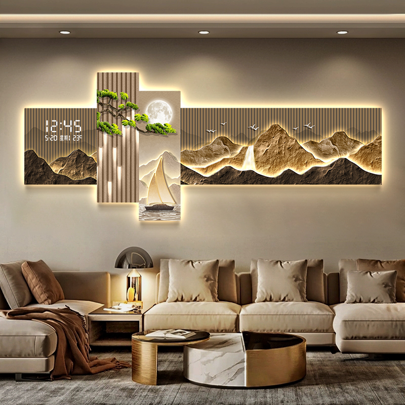 Interior Design Vintage Modern - Настенные часы для гостиной, спальни, цифровые