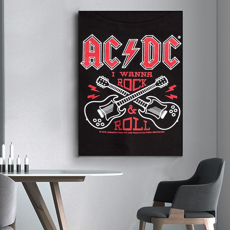 AC_DC Band Холст Искусство Рет – обзор и цена Interior Design Sketch