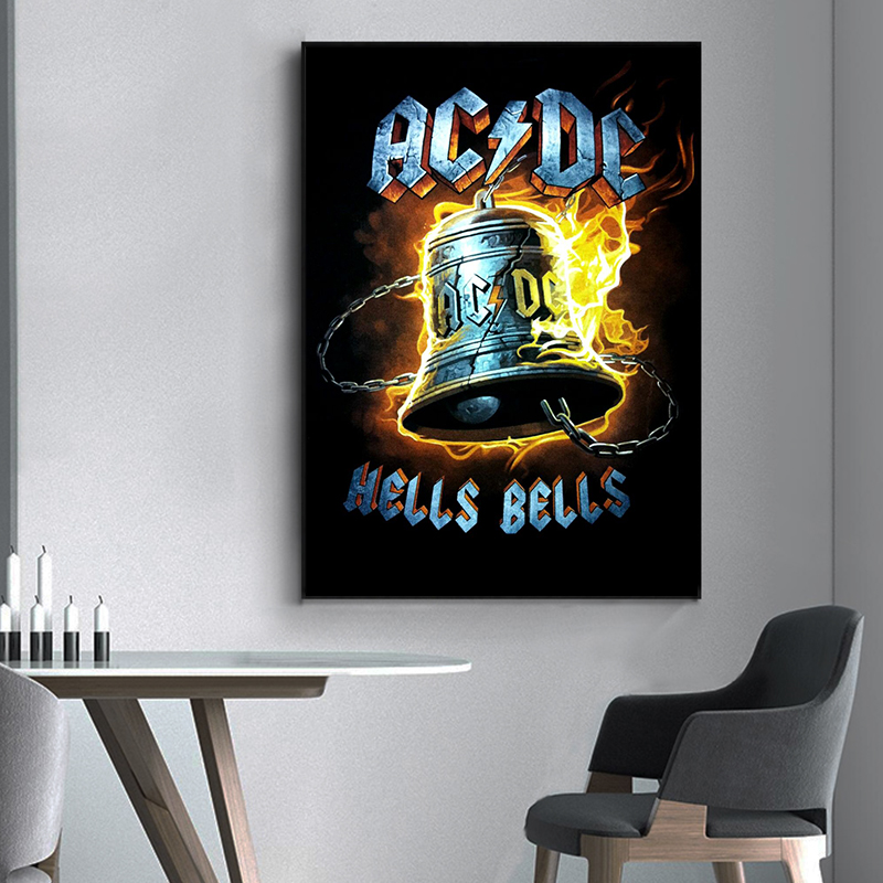 AC_DC Band Холст Искусство Рет – обзор и цена Interior Design Sketch