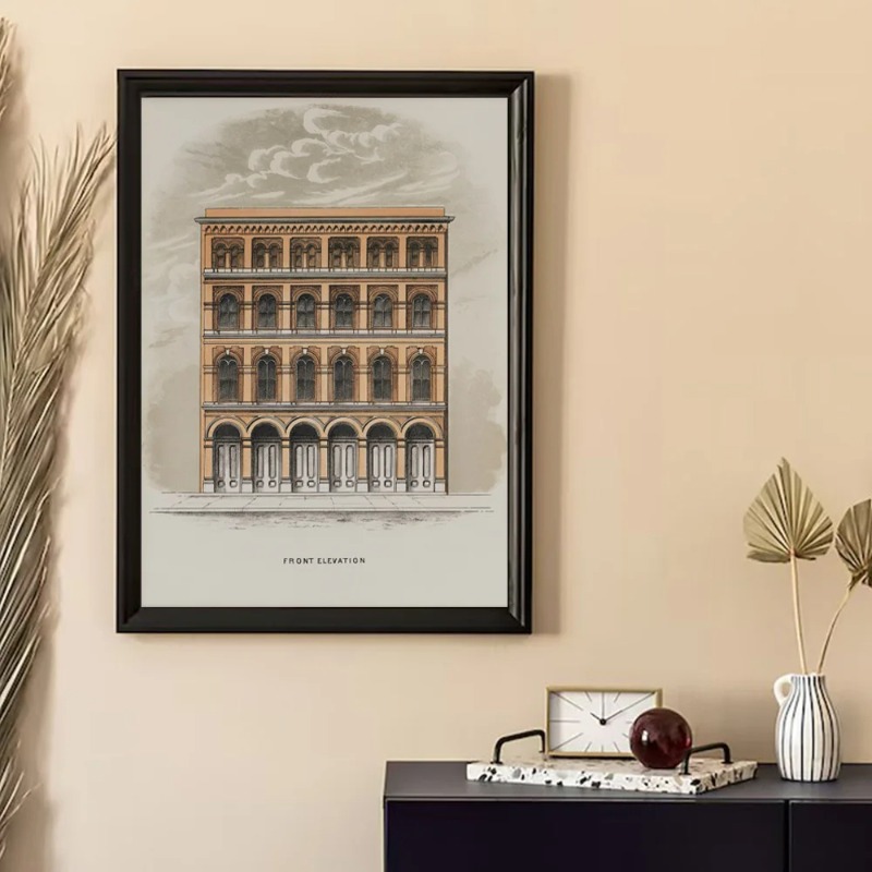 Винтажный эстетический постер  – обзор и цена Interior Design Sketch