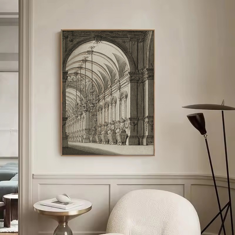 Винтажный эстетический постер  – обзор и цена Interior Design Sketch